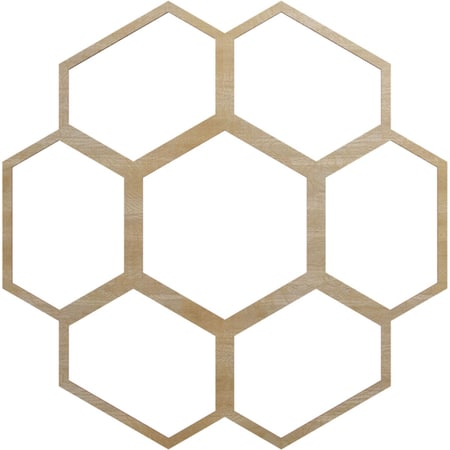 Ekena Millwork Florin Wood Fretwork Pierced Ceiling Medallion, Hickory, 30"OD x 10 1/2"ID x 3/8"T CMWP30X30X0375FOHI